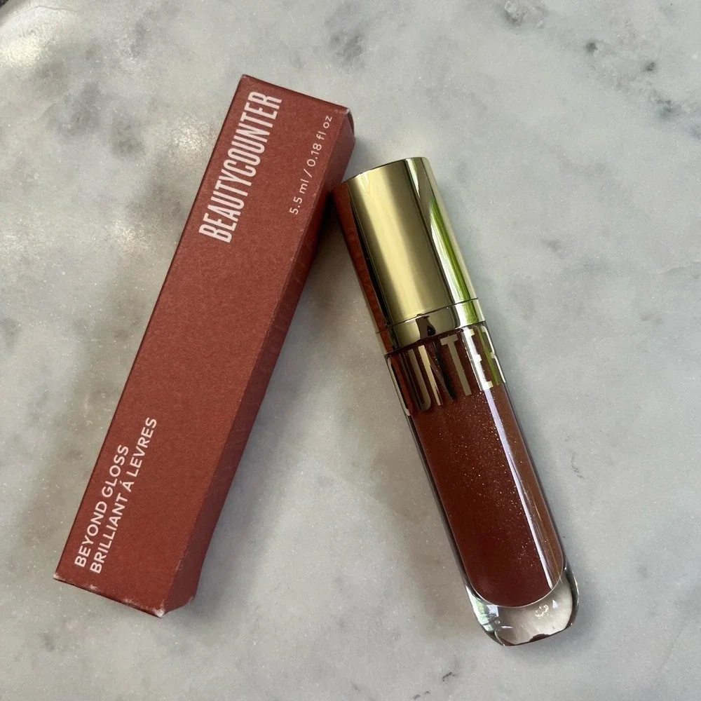 New Beautycounter Beyond Lip‎ Gloss SPICE Full Size Makeup Lips Boxed
